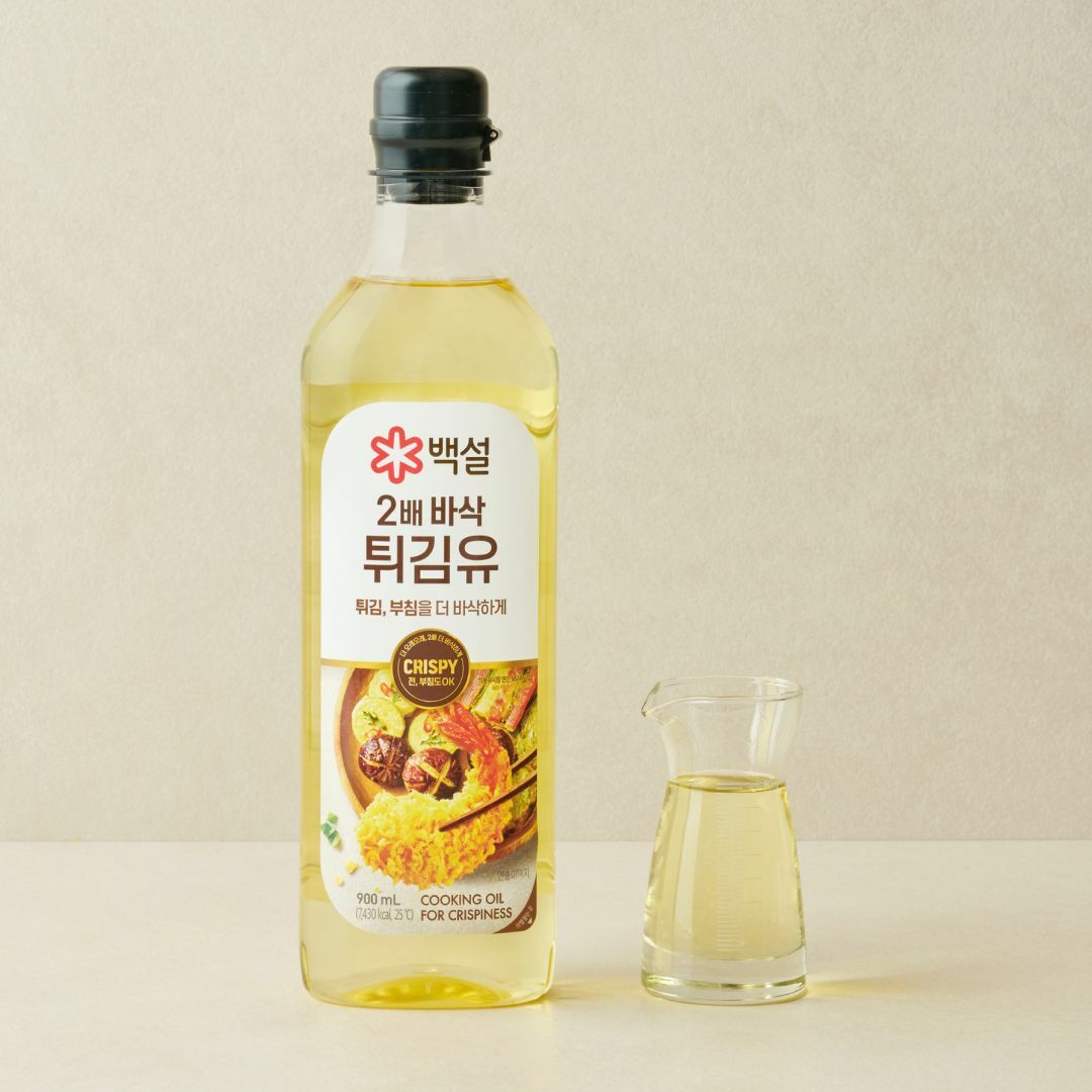 백설 2배 바삭 튀김유 900ml