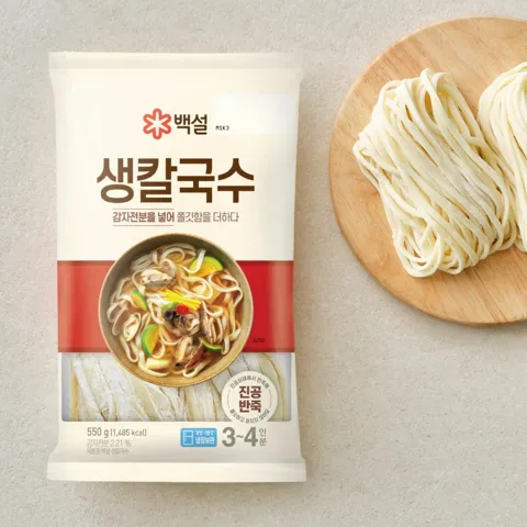 백설 생칼국수면 550g