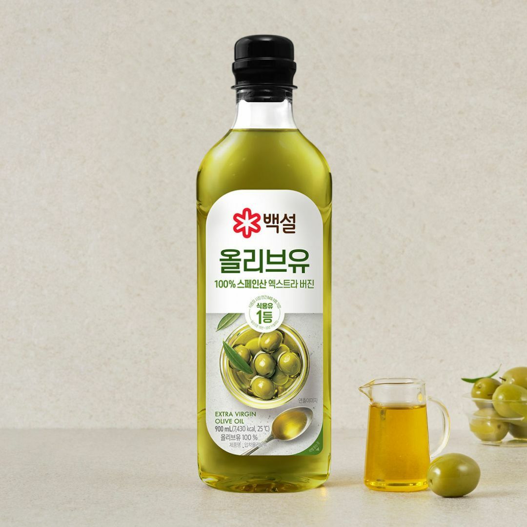백설 압착올리브유 900ml