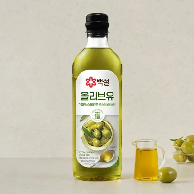 백설 압착 올리브유 900ml