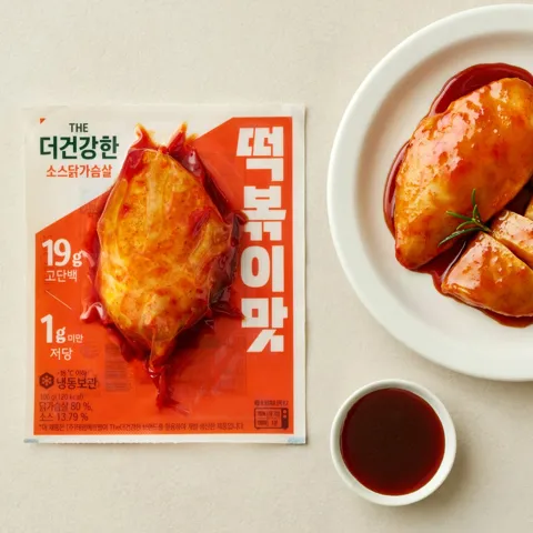 더건강한 소스 닭가슴살 떡볶이맛 100g