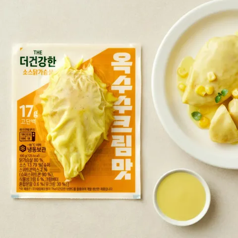 더건강한 소스 닭가슴살 옥수수크림맛 100g