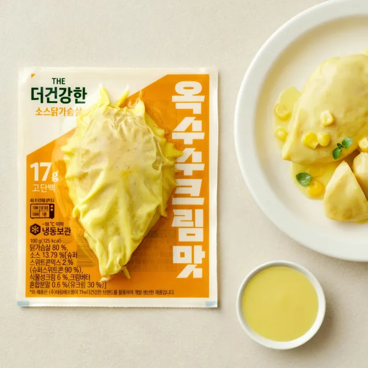 더건강한 소스 닭가슴살 옥수수크림맛 100g
