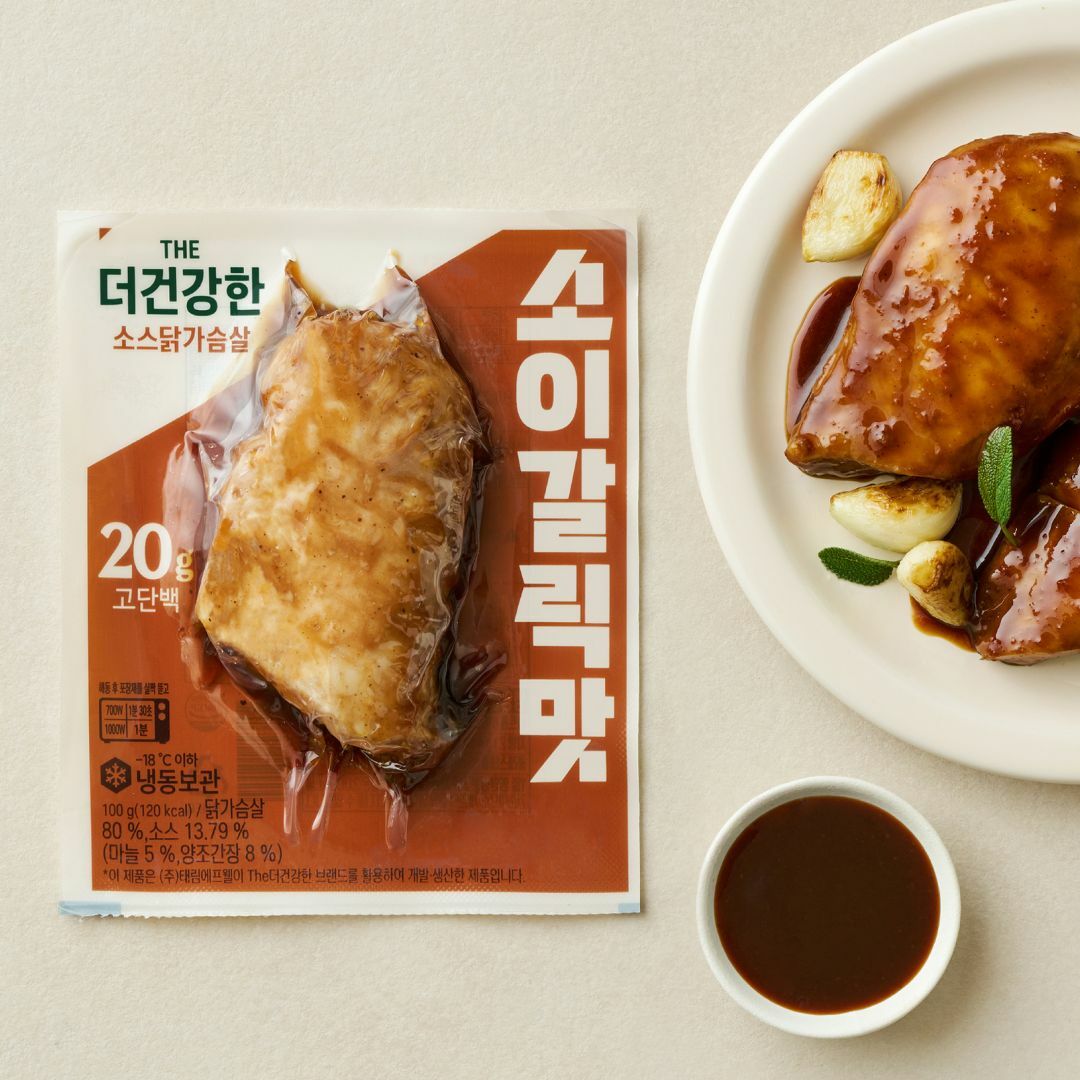 더건강한 소스 닭가슴살 소이갈릭맛 100g
