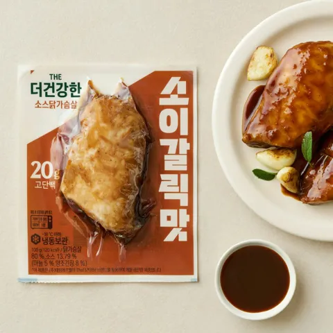 더건강한 소스 닭가슴살 소이갈릭맛 100g