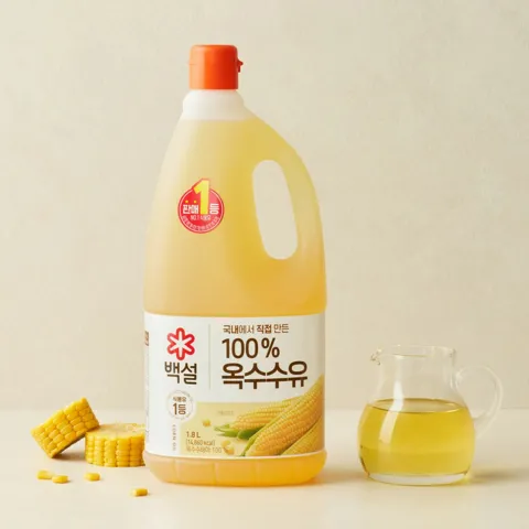 백설 옥수수유 1.8L