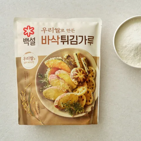 백설 우리쌀로 만든 바삭 튀김가루 1kg