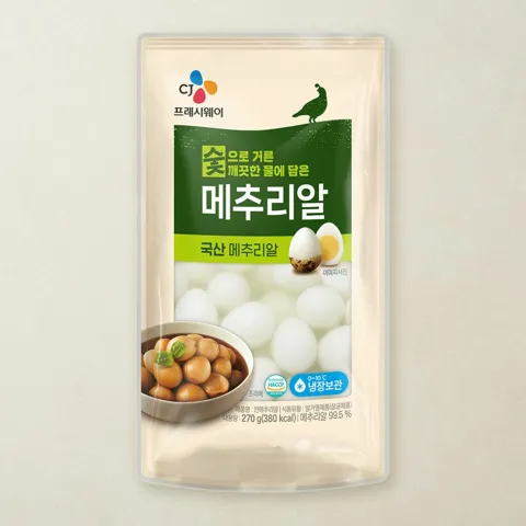 깐메추리알 270g