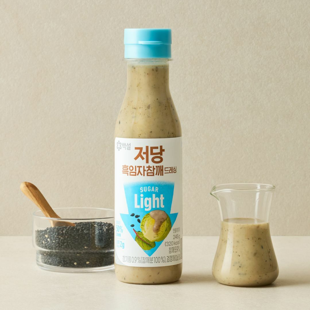 백설 슈가라이트 저당 흑임자참깨 드레싱 245g
