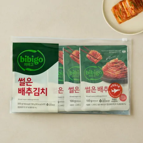 비비고 썰은배추김치 100gX5개