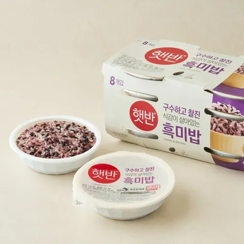 햇반 흑미밥 210gX8개