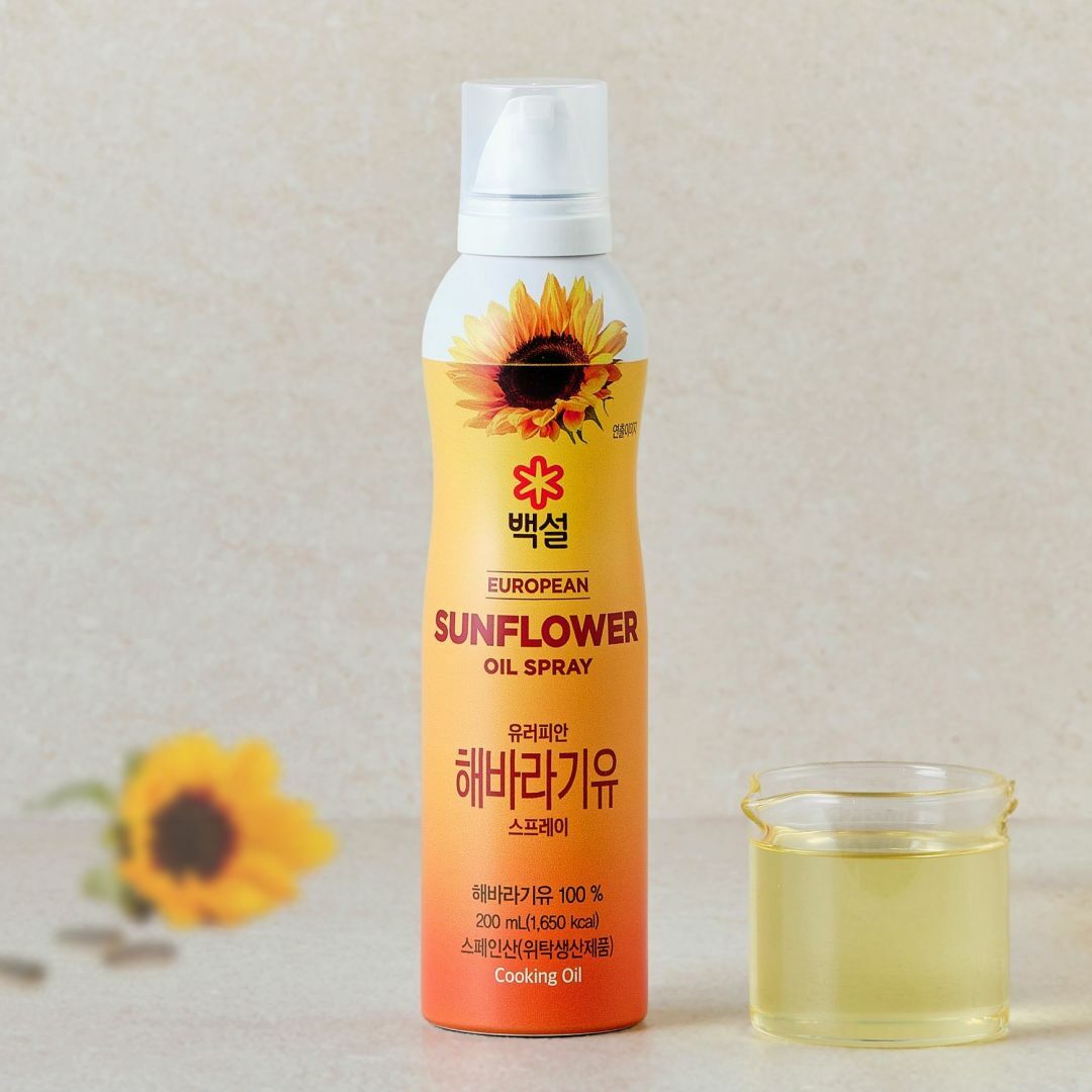 백설 유러피안 해바라기유 스프레이 200ml