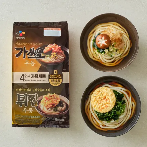 CJ 가쓰오우동 2인분+튀김우동 2인분