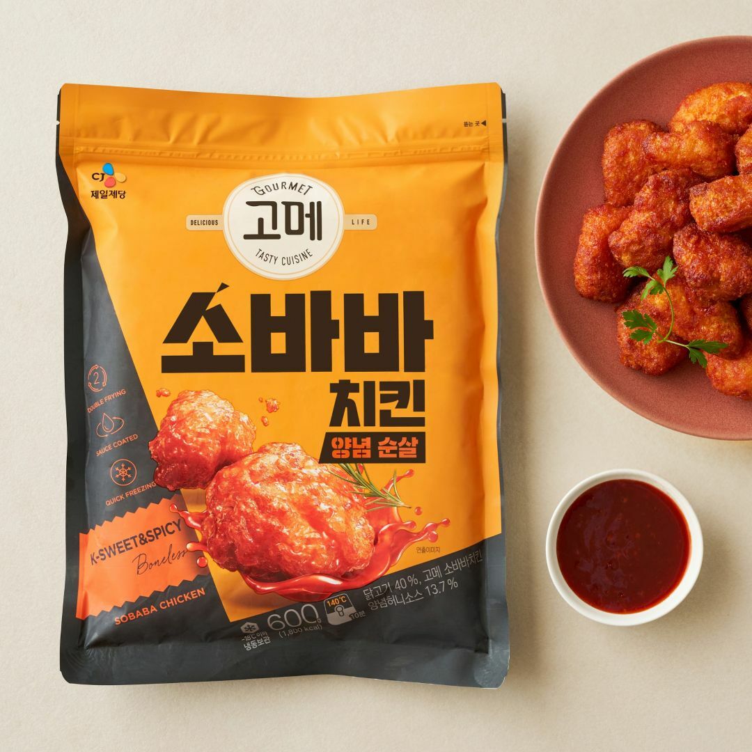 고메 소바바치킨 양념 순살 600g