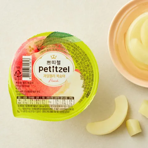 쁘띠첼 과일젤리 복숭아 210g