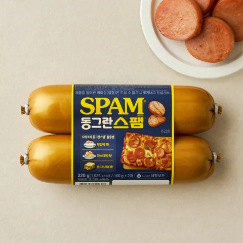 스팸 동그란스팸 160gX2개