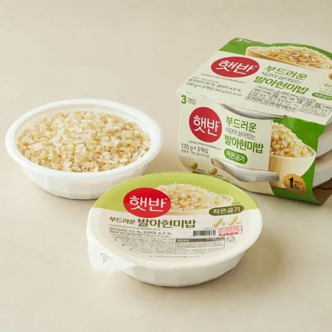 햇반 발아현미밥 작은공기 130gx3개