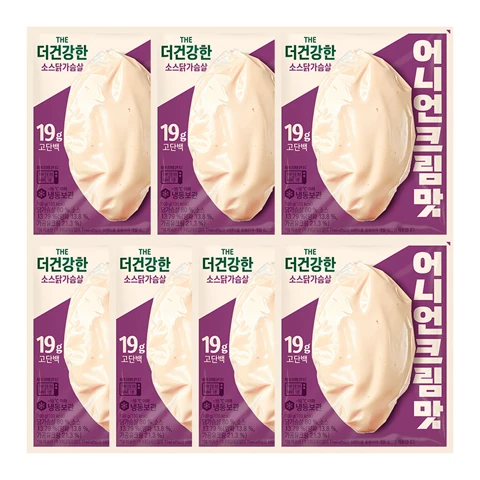 The더건강한 소스 닭가슴살 어니언크림맛100gX7개