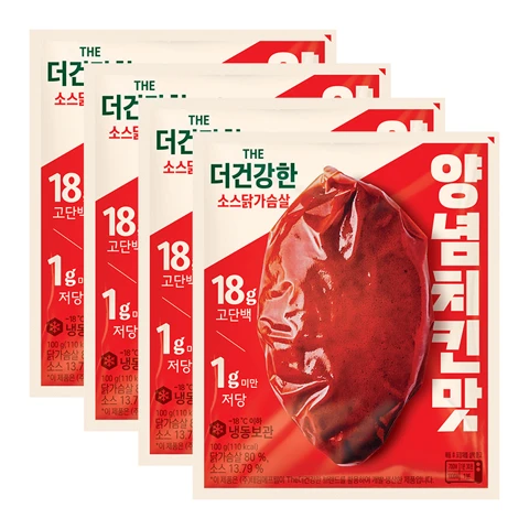 더건강한 닭가슴살 양념치킨 100gX4개