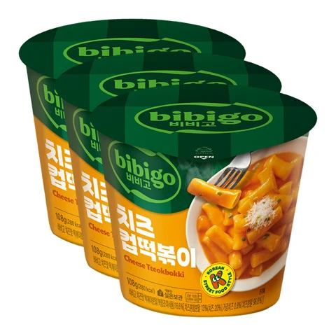 비비고 치즈 컵떡볶이108gX3개