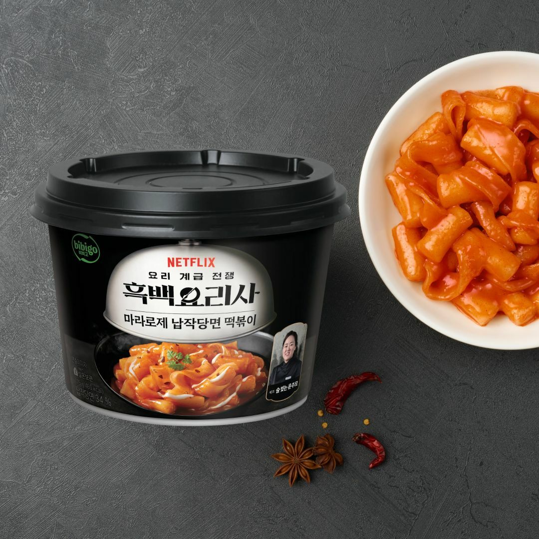 비비고 흑백요리사 마라로제 납작당면 떡볶이 175g