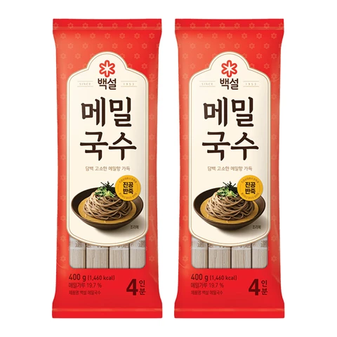 [100개한정]백설 메밀소바 400g x 2개