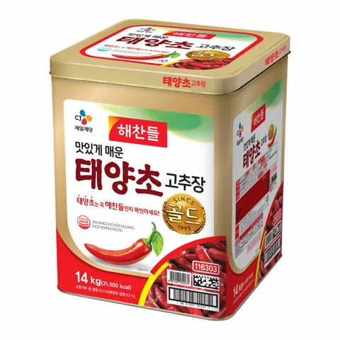 해찬들 태양초고추장 14kg(캔)