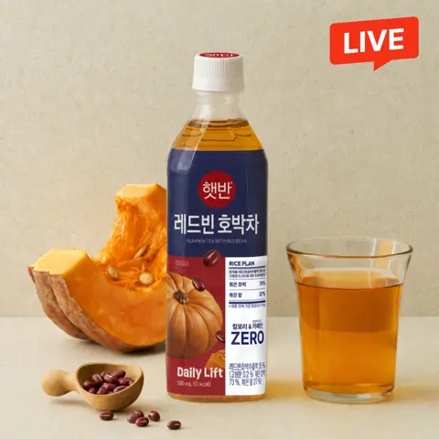 순차배송🔴햇반 레드빈 호박차 500mlX24개(1box)