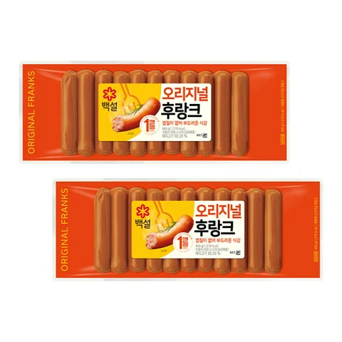 백설 오리지널후랑크 460gX2개