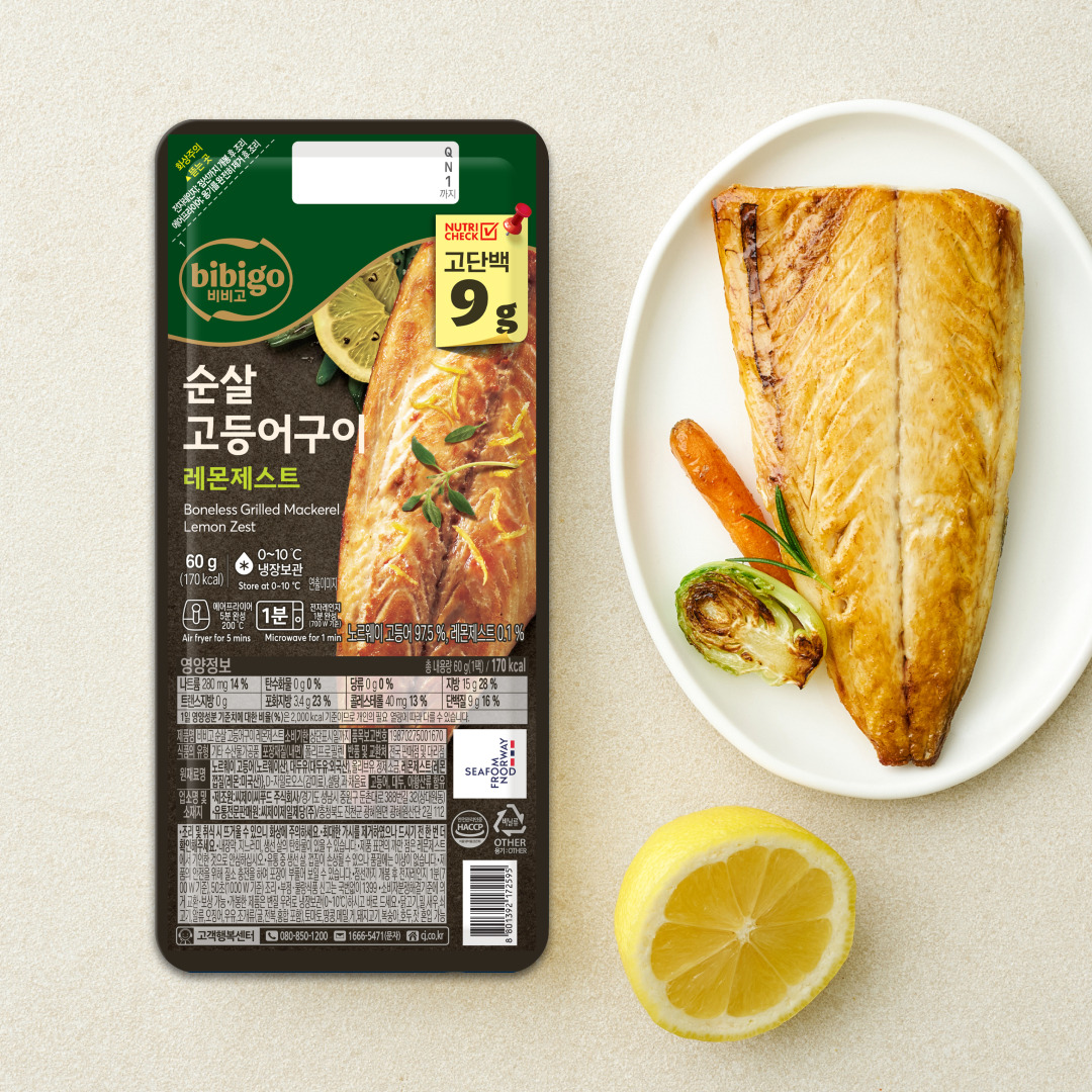비비고 노르웨이산 순살고등어 레몬제스트 60g