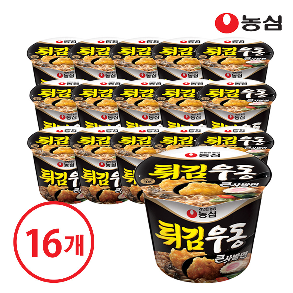 농심 튀김우동큰사발 16개(box)