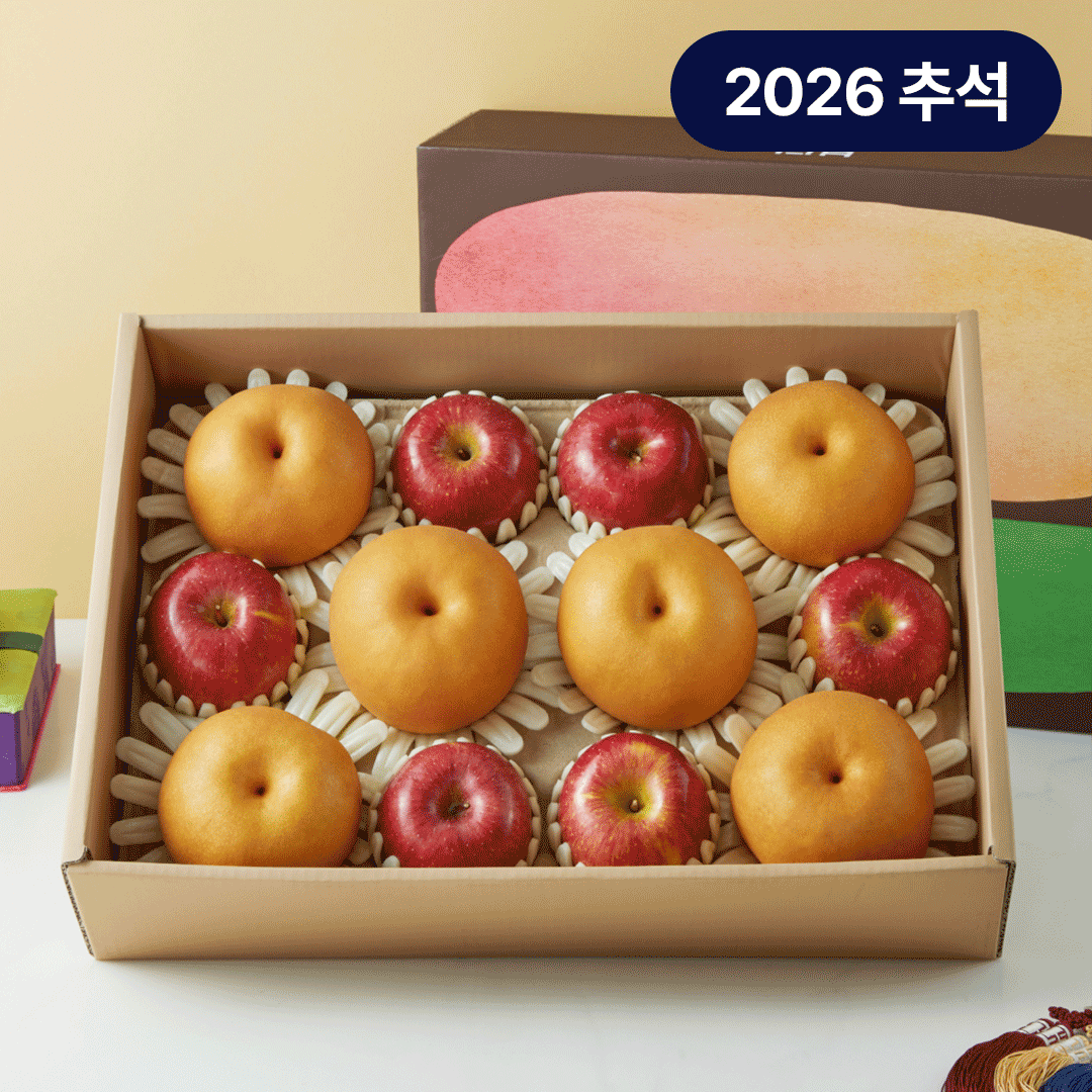 [26추석 선물세트]본담 프리미엄 사과배 혼합세트12입