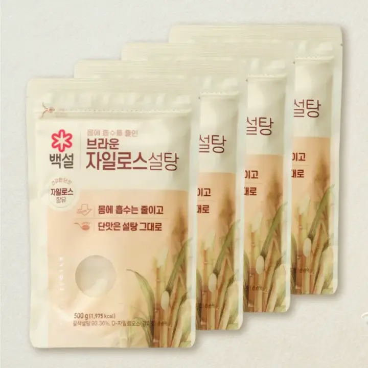 백설 브라운 자일로스설탕 500gX4개
