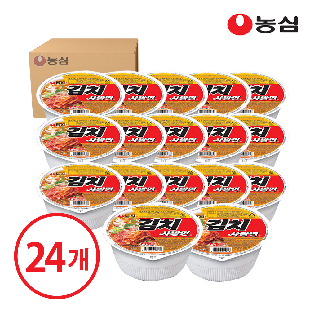 [행사]농심 김치 사발면 24개입 (1box)