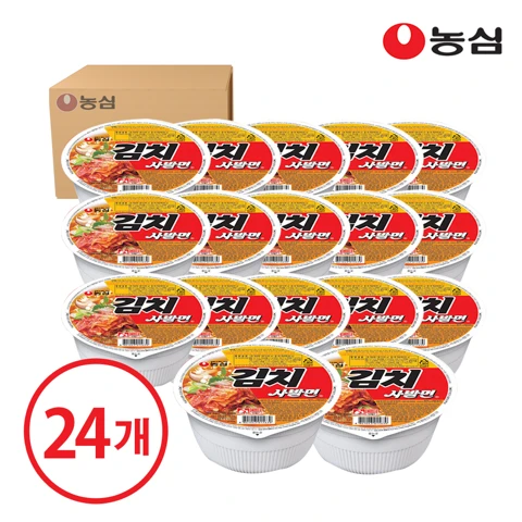[행사]농심 김치 사발면 24개입 (1box)