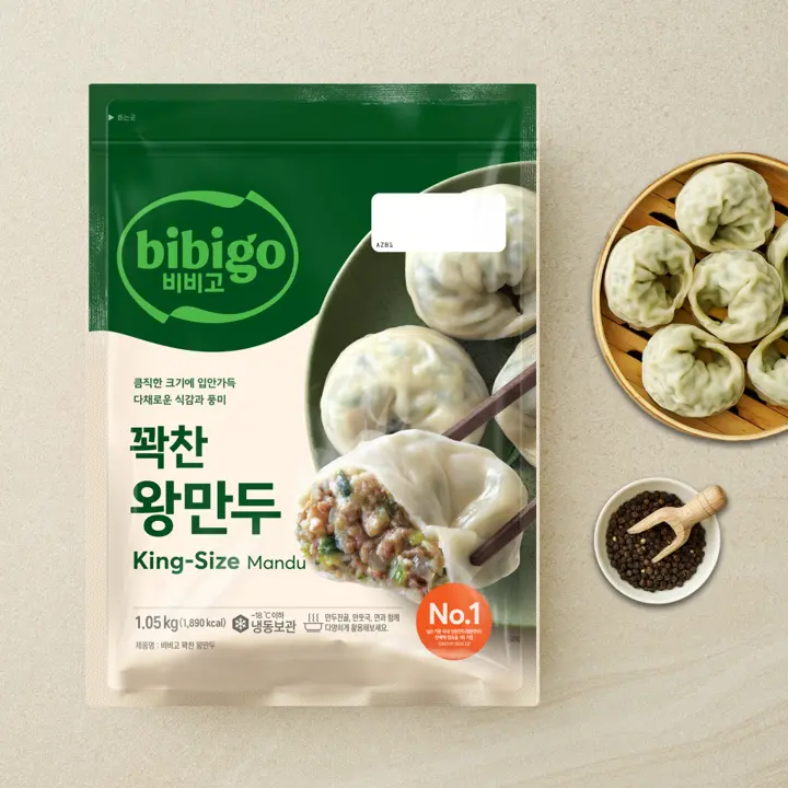 비비고 꽉찬 왕만두 고기 1.05kg