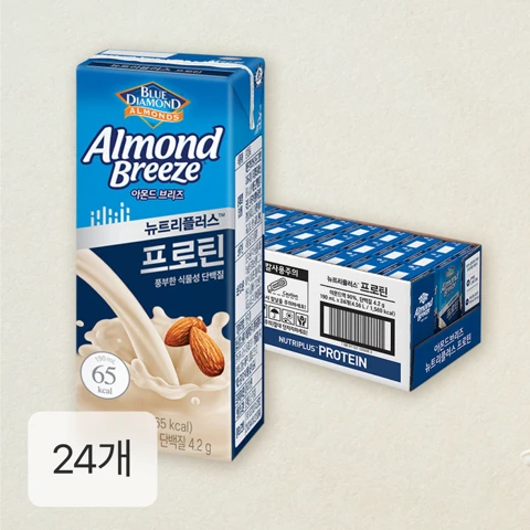 아몬드브리즈 뉴트리플러스 프로틴 190ml 24팩