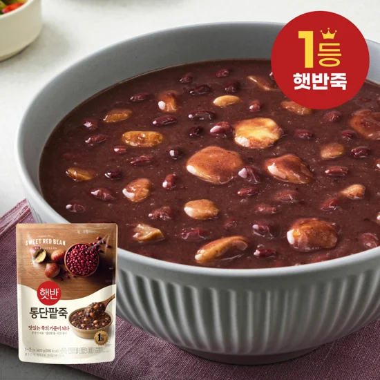 [1+1]햇반 통단팥죽 420g