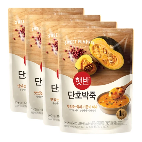 햇반 단호박죽 420gX4개