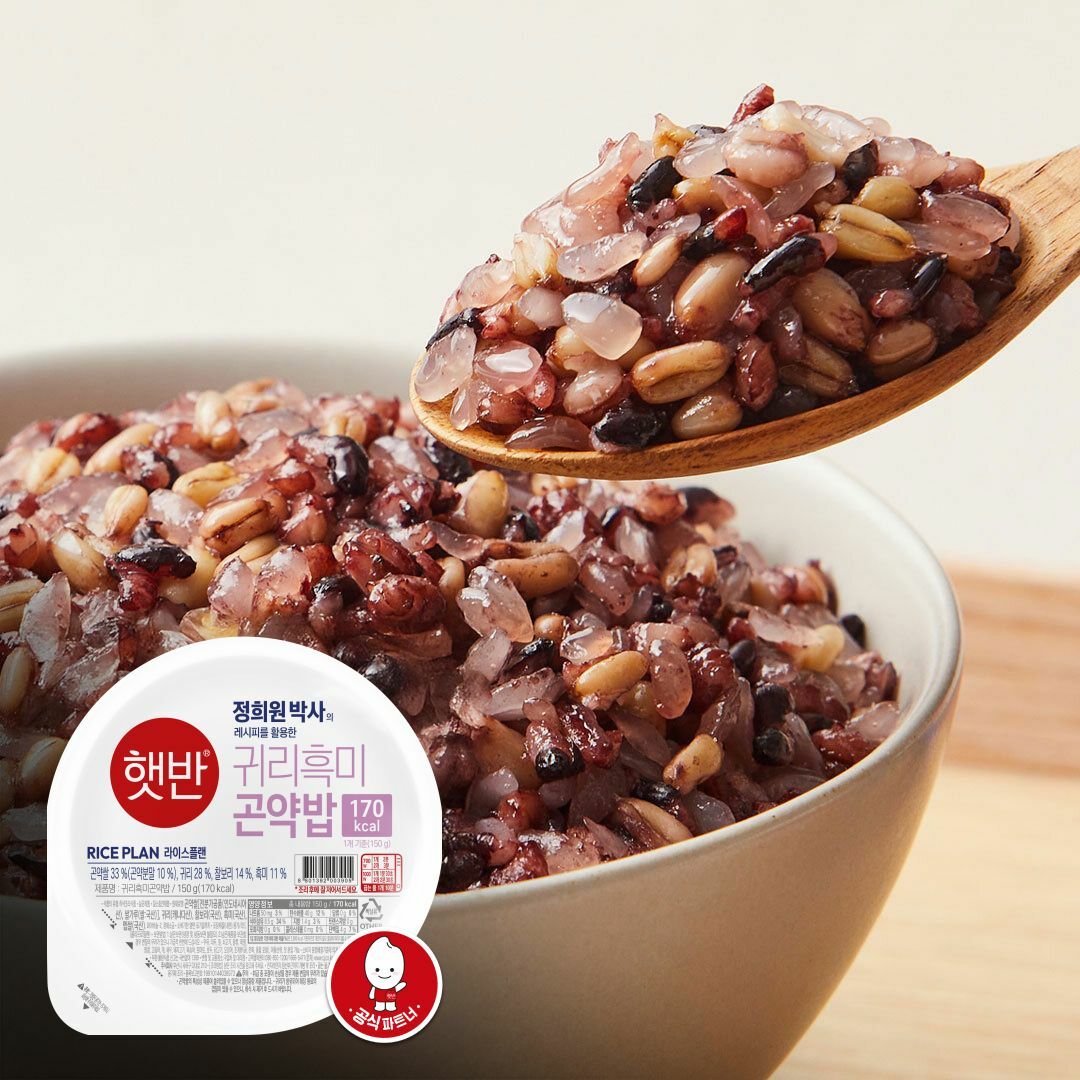 [박스특가]햇반 귀리흑미 곤약밥 150gX24개