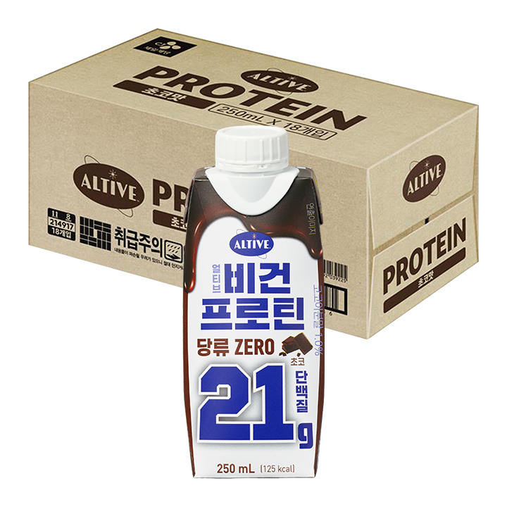 얼티브 비건프로틴 초코 250mlx18개(1box)