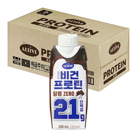 얼티브 비건프로틴 초코 250mlx18개(1box)
