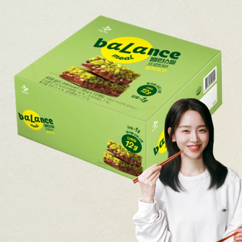 밸런스밀 프로틴바 말차초코 38gX12개