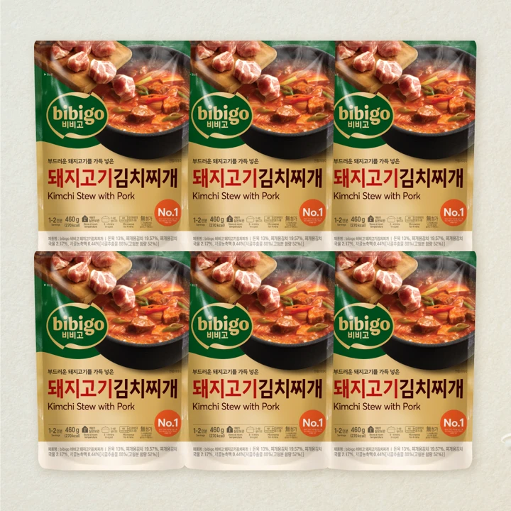 비비고 돼지고기김치찌개 460gX6개