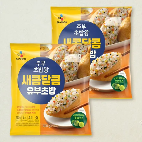 주부초밥왕 새콤달콤 유부초밥 320gX2개