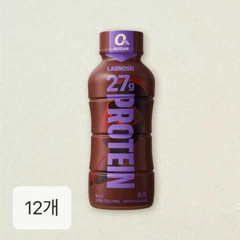 랩노쉬 프로틴 드링크 퍼펙트 카카오 350ml 12개입