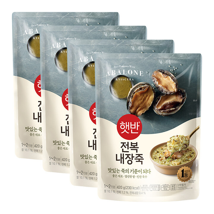 햇반 전복내장죽 420GX4개