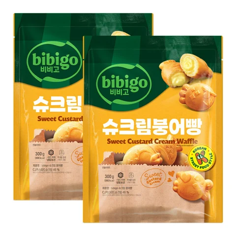 [500개한정]비비고 슈크림 붕어빵 300g x 2개
