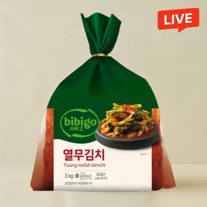 [주문후생산] 비비고 열무김치 3kg