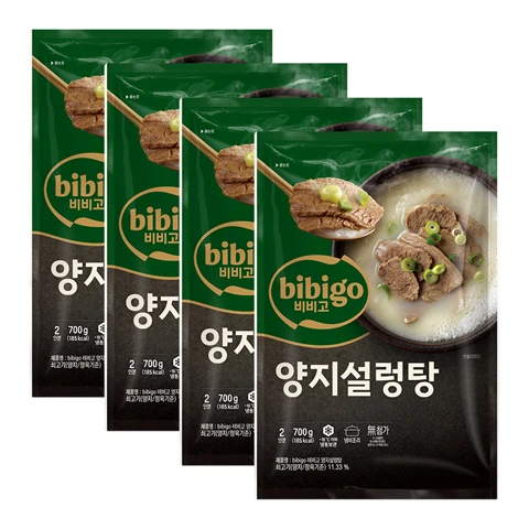 [국물맛집] 비비고 양지설렁탕 700gX 4개